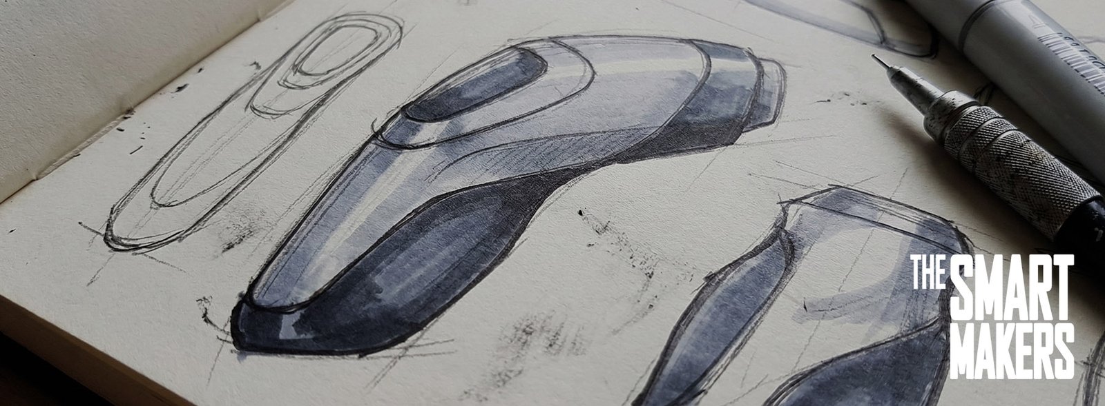 product desing sketch closeup