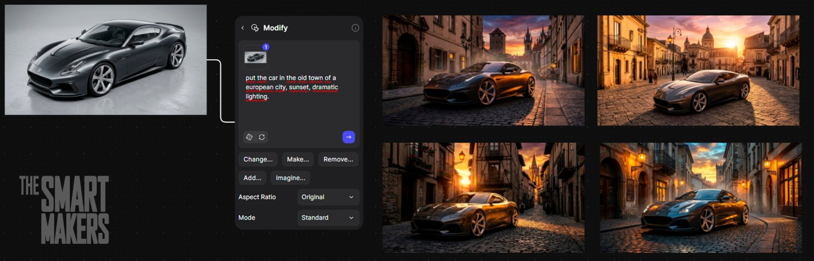 Vizcom modify menu interface